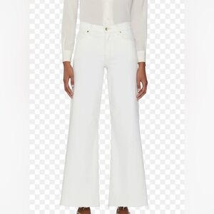Frame Le Palazzo Wide Leg Crop Raw Fray Jeans in Au
Natural size 27